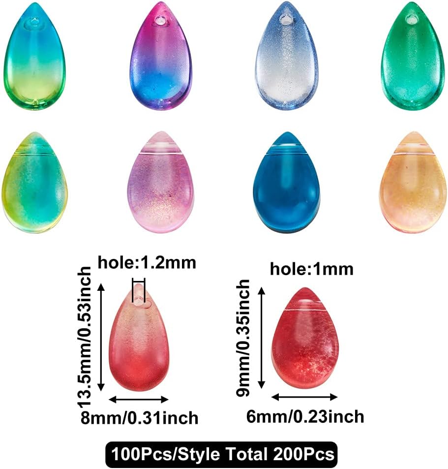 Colgantes de cristal de lágrima
