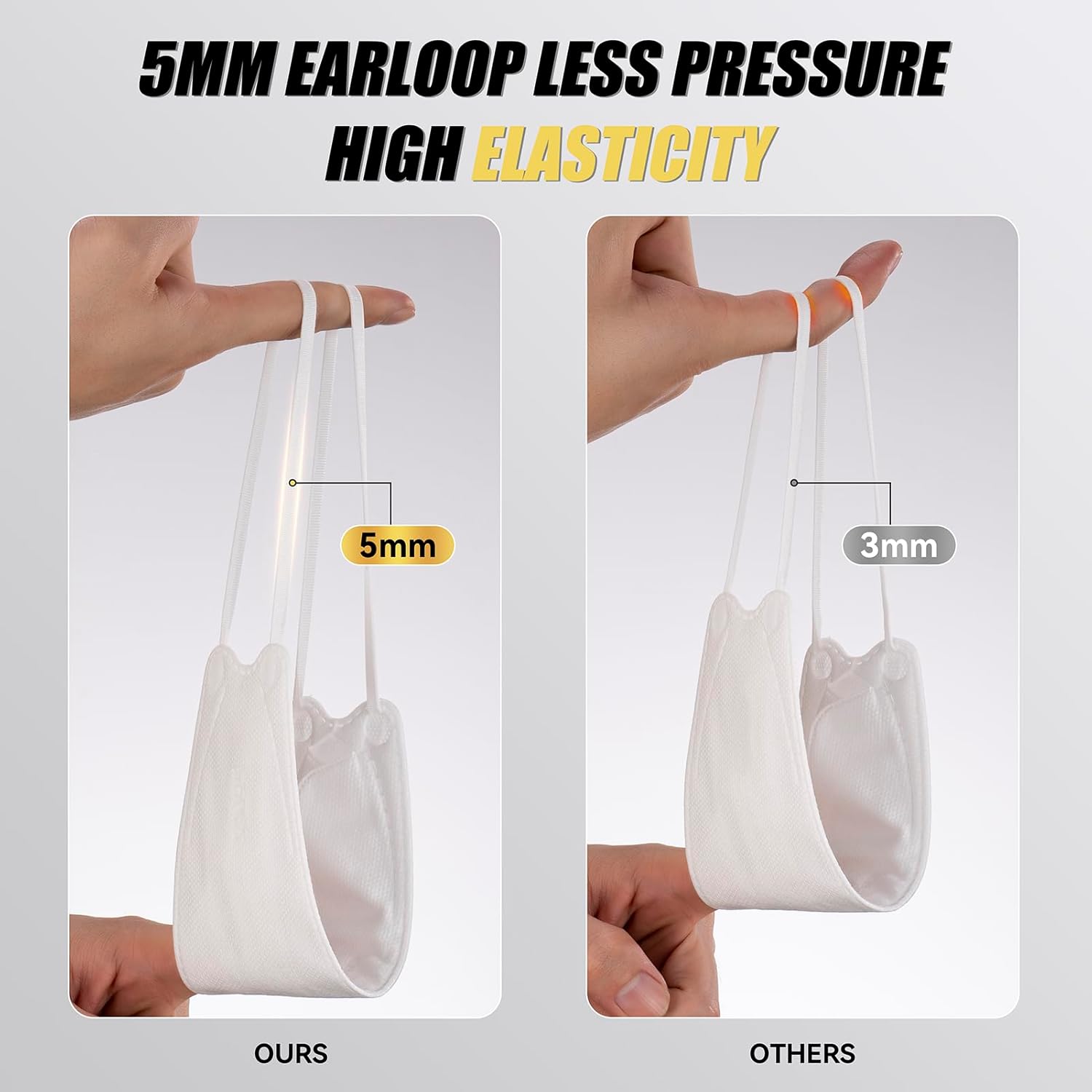 KN95 – Cubrebocas desechables para adultos, paquete de 100 mascarillas KN95 ajustables, protección de 5 capas, transpirable, cómodo, respirador,