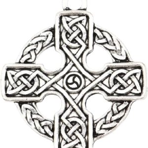 PEPPERLONELY 10 piezas de aleación de plata envejecida redonda nudo celta cruz encantos colgantes 1.299×1.142 in PEPPERLONELY 10 piezas de aleación de plata envejecida redonda nudo celta cruz encantos colgantes 1.299×1.142 in