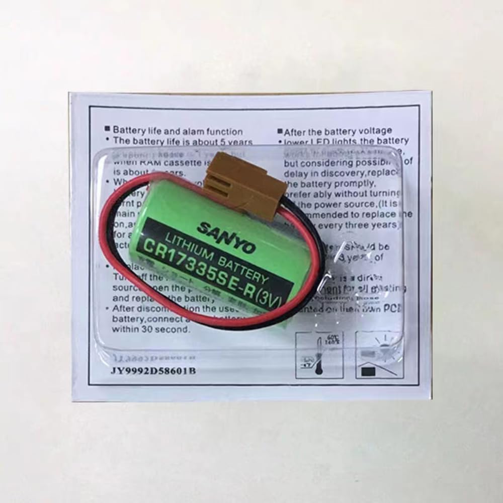 (8 piezas) 3V CR17450SE-R  A98L-0031-0012 – CR17450-17450 2500mah PLC batería+enchufe no recargable para FANUC CNC System Equipo electrónico especial