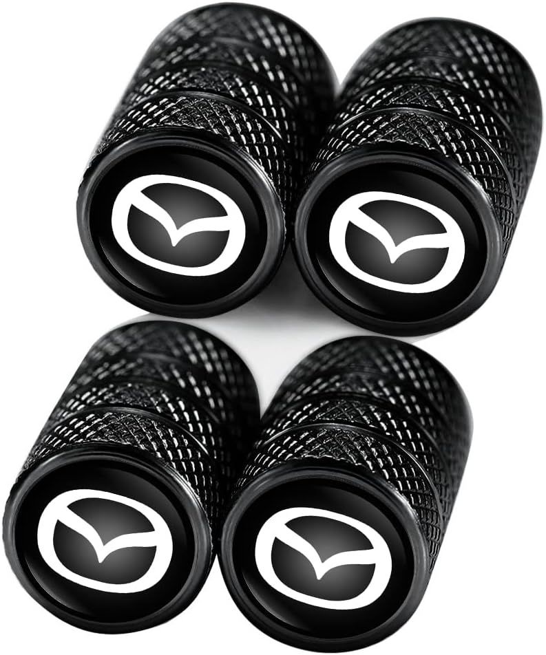 Tapas de válvula de neumático de automóvil, cubierta de vástago de válvula compatible con Mazda CX-5 CX-7 CX-8 M6 MX5 RX7 RX8 A8 CX9 MX6 R3 M2 M3 M5