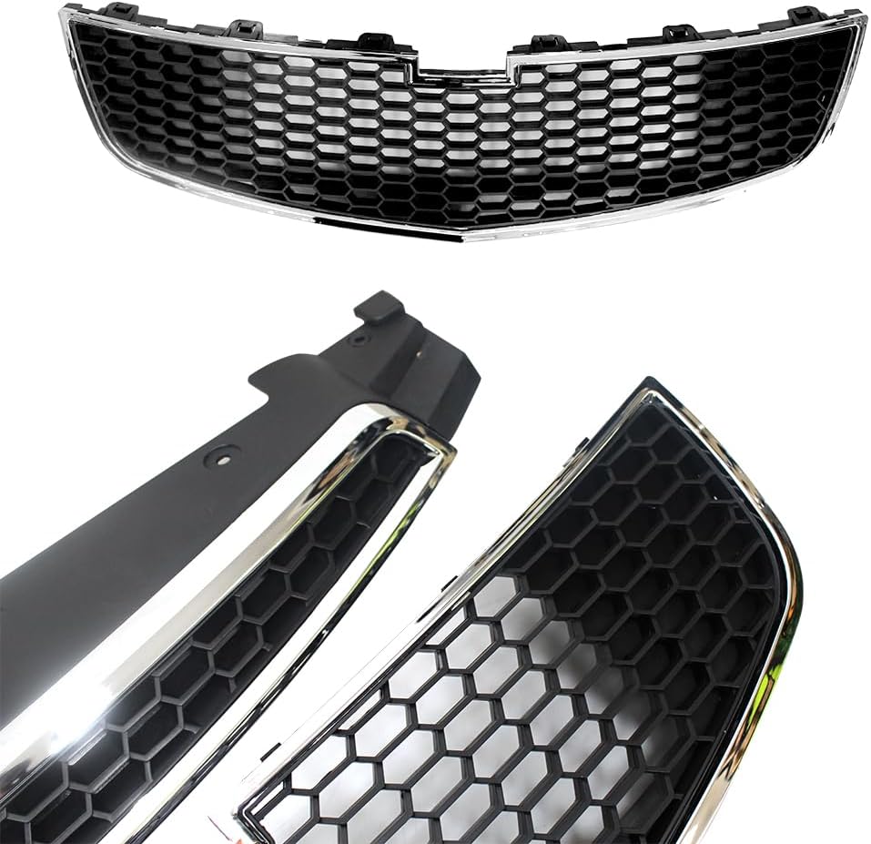 Parachoques delantero superior e inferior parrilla par parrilla apto para Chevy Cruze 2011 2012 2013 2014