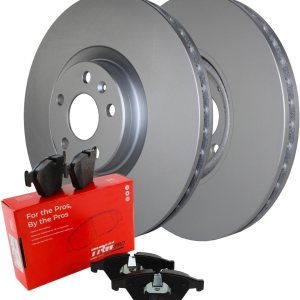 Recubierto 13.583 in ventilado 5 lengüetas de disco rotores y TRW Pro baja metálica Pad Set Freno delantero Kit para Volvo S60 S90 V60 XC V90 XC XC Recubierto 13.583 in ventilado 5 lengüetas de disco rotores y TRW Pro baja metálica Pad Set Freno delantero Kit para Volvo S60 S90 V60 XC V90 XC XC