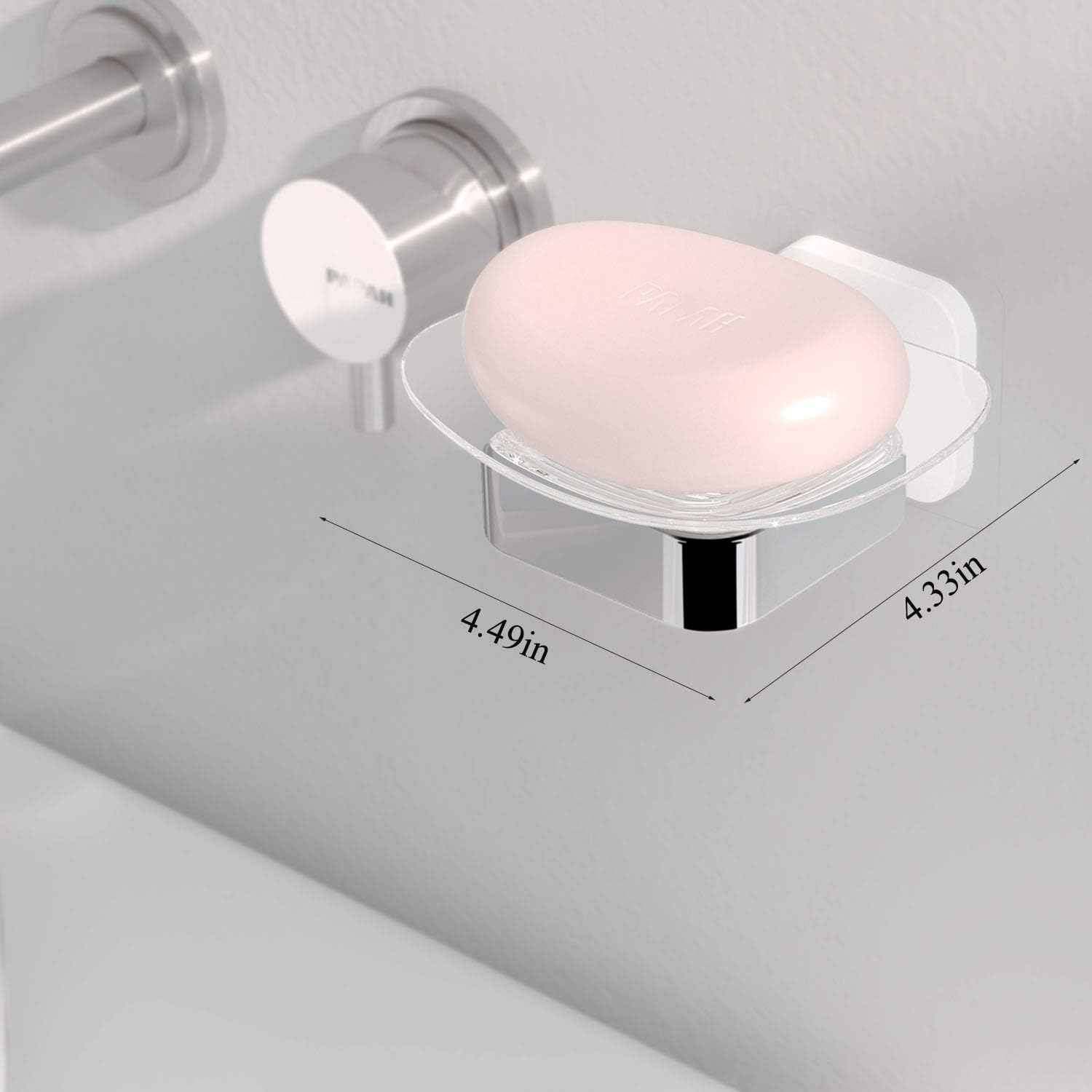 Jabonera de ducha, soporte para jabón de ducha, jabonera montada en la pared, jabonera ahorradora de jabón, bandeja de jabón para barra de jabón