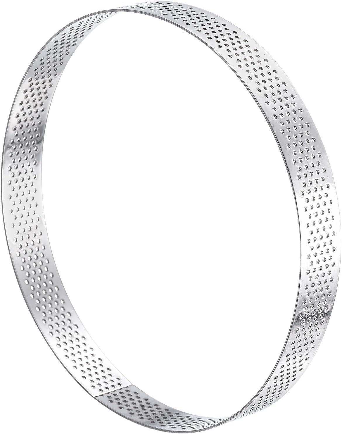 uxcell Anillos pequeños de acero inoxidable para tartas, anillo perforado para mousse, para hornear cocina, resistente al calor, 5.9 pulgadas de