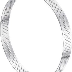 uxcell Anillos pequeños de acero inoxidable para tartas, anillo perforado para mousse, para hornear cocina, resistente al calor, 5.9 pulgadas de uxcell Anillos pequeños de acero inoxidable para tartas, anillo perforado para mousse, para hornear cocina, resistente al calor, 5.9 pulgadas de