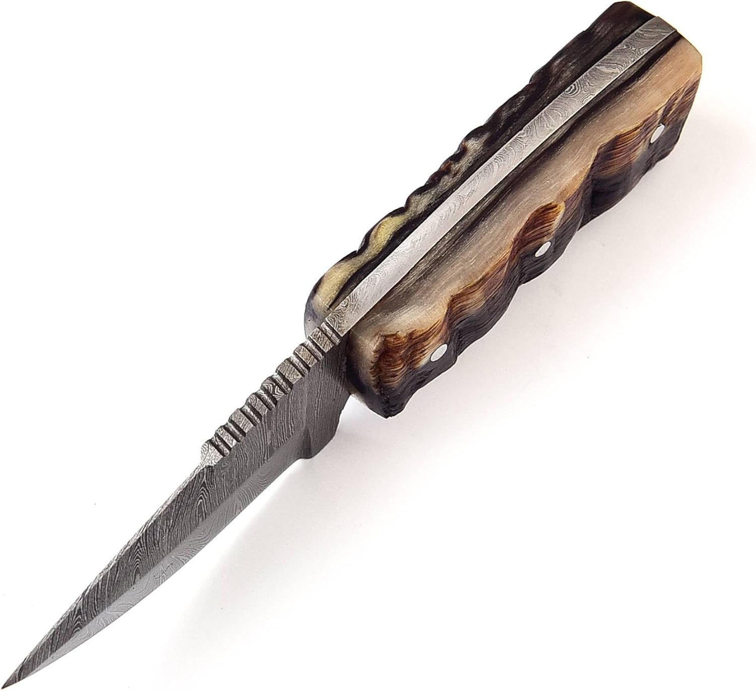 Poshland – Cuchillo BC-69 de acero de Damasco hecho a mano de 5,50 pulgadas