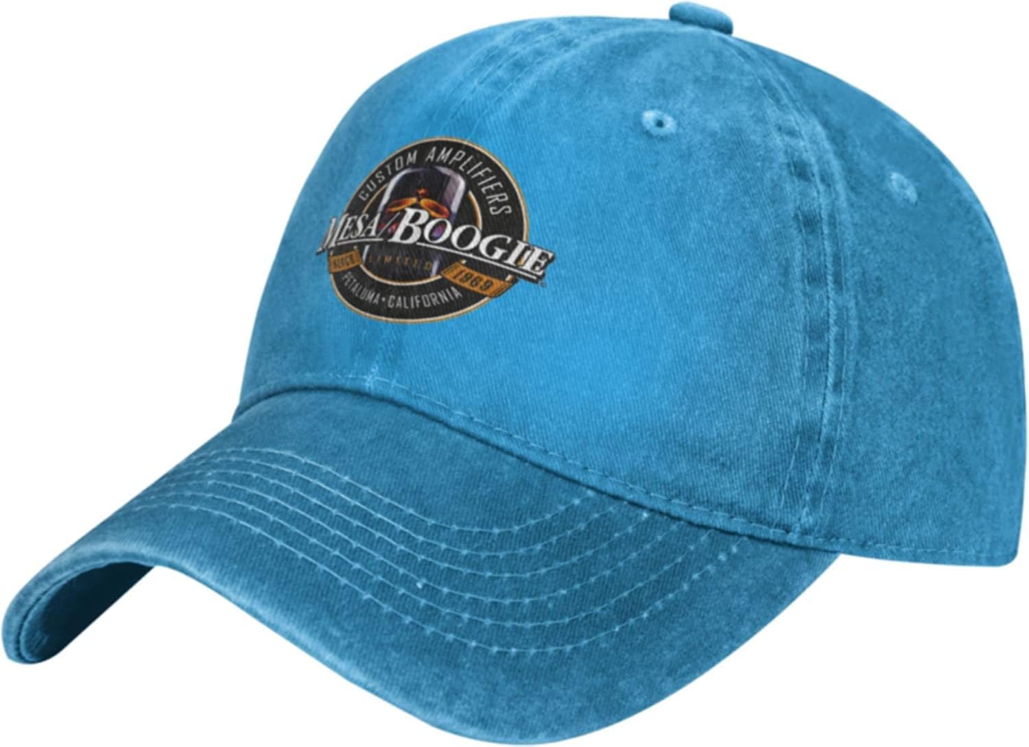Gorra de mezclilla ajustable con logotipo de Mesa Boogie para hombre y mujer