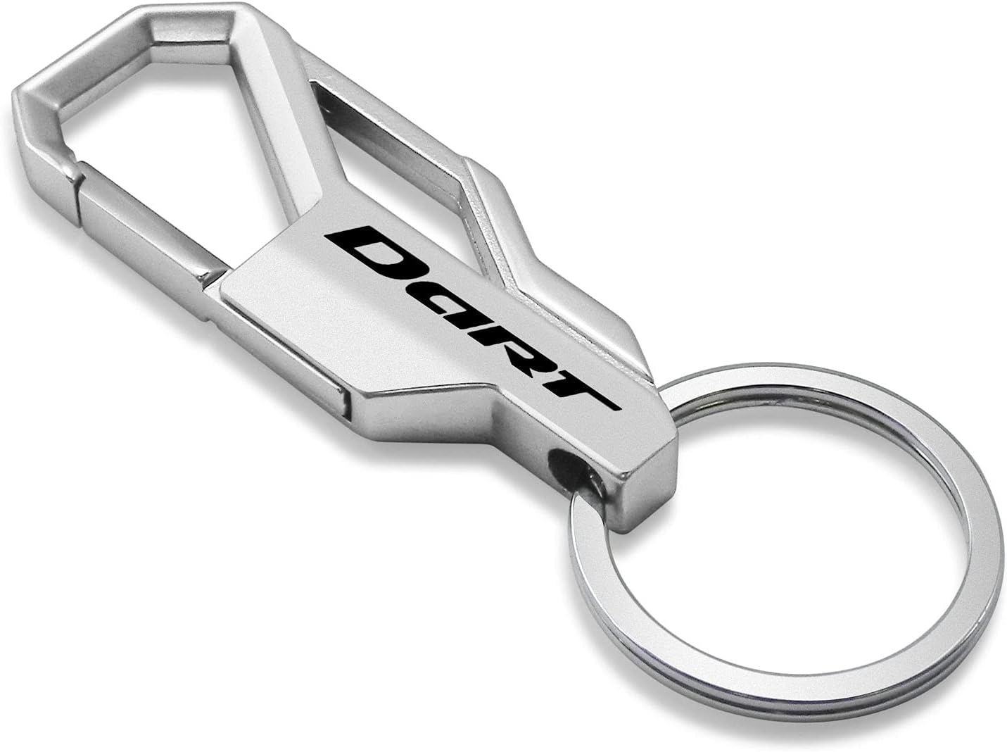 iPick Image Compatible con llavero de metal Dodge Dart estilo mosquetón plateado