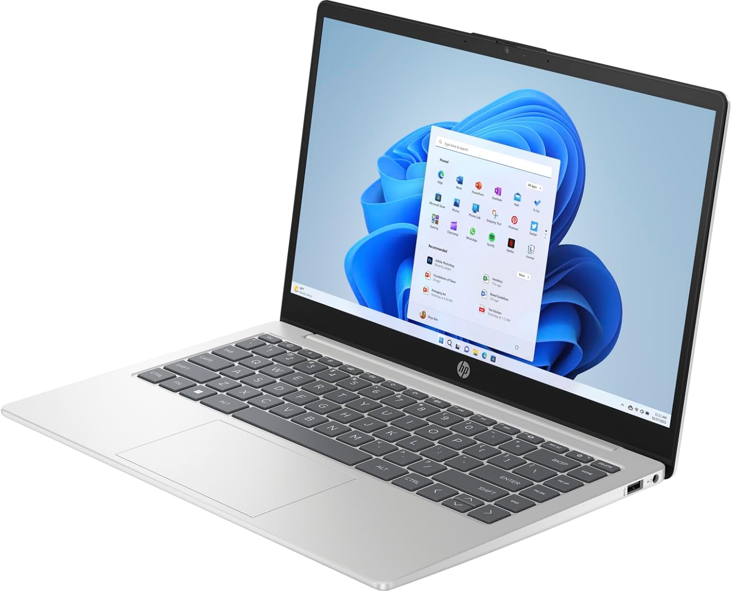 HP 14-EP000 Laptop 2023 14″ FHD 1920 x 1080 Pantalla Intel Core i7-1355U, 10 núcleos, gráficos Intel Iris Xe, 48GB DDR4, 1TB SSD, teclado