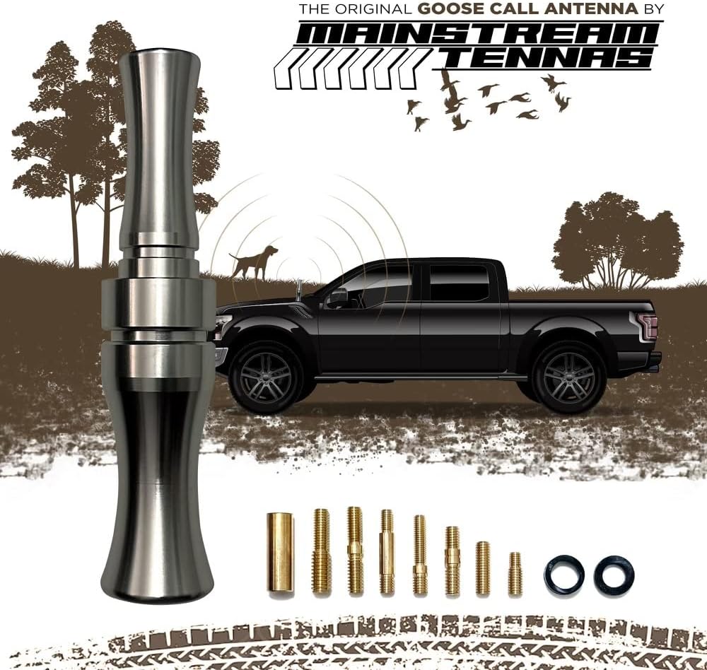 Antena Goose Call Truck – Antena de radio corta de aluminio anodizado resistente de 5.5 pulgadas, kit universal para la mayoría de camiones,