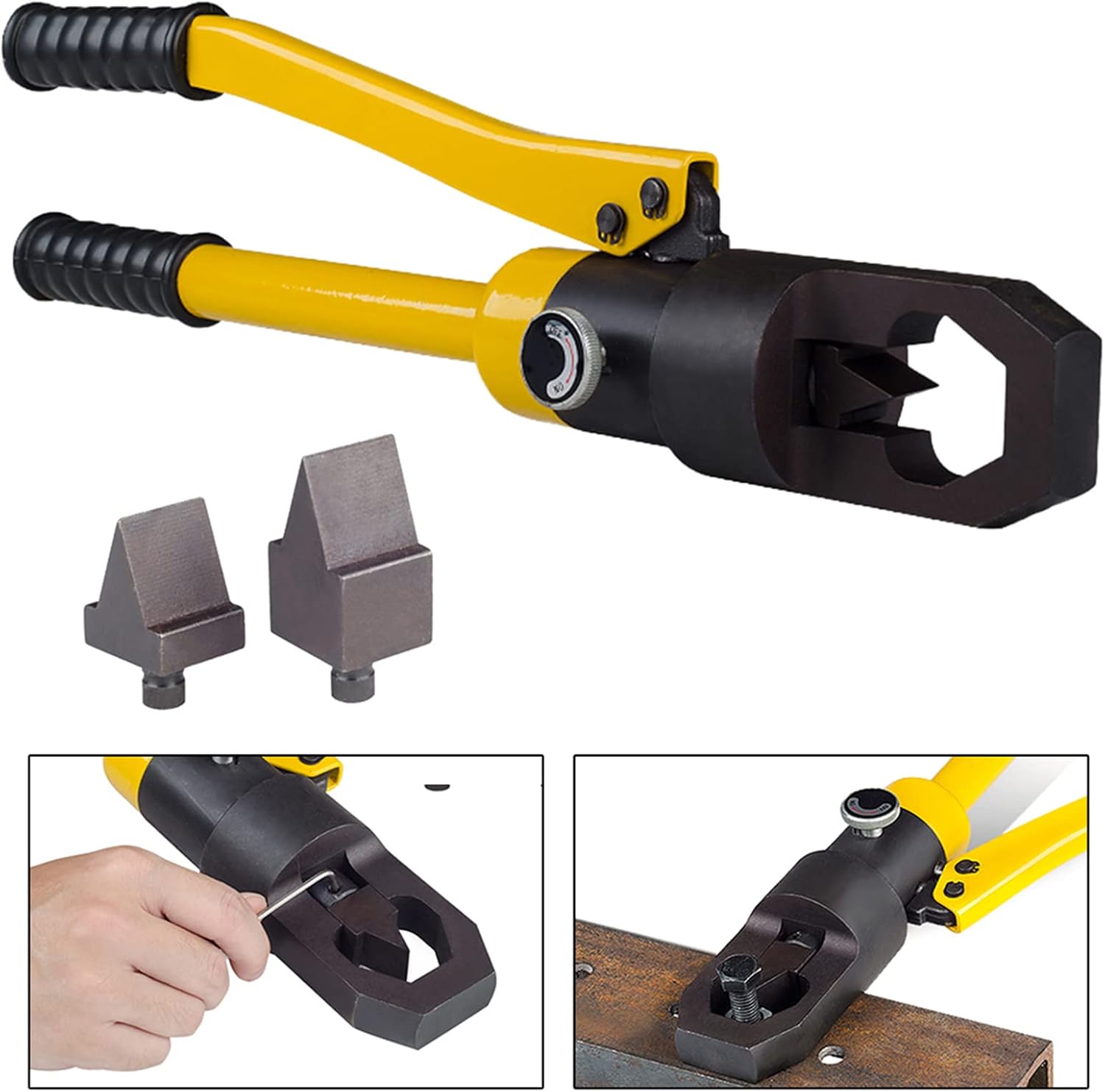 PIOCAIYIN – Divisor de tuercas hidráulicas, divisor de tuercas portátil con caja de almacenamiento YP-24, herramienta divisor de tuercas 10T rango