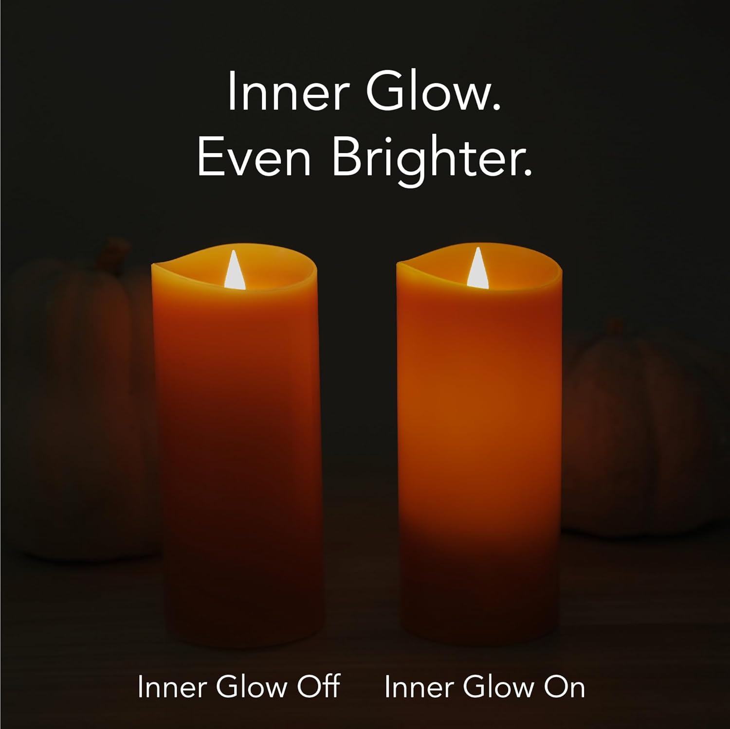 Softflame Velas LED sin llama de decoración navideña con control remoto, 3 x 5 pulgadas, pilar de cera real con temporizador para decoraciones de