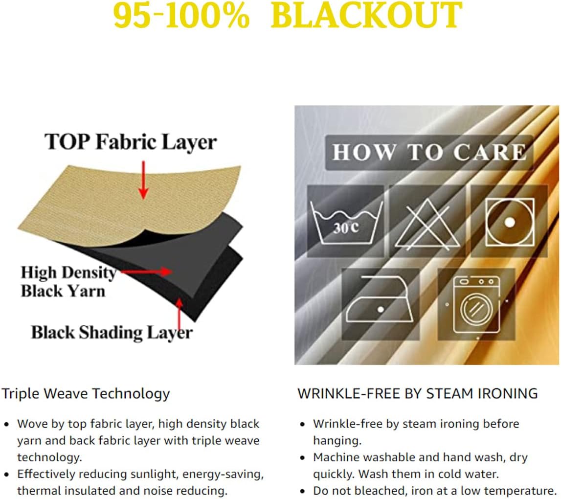 YANFENQI Short Curtains Blackout Black Wolf Silhouette Doorway Curtains Cortinas para Ventanas De Cuarto 55Inch Width by 72Inch Length,2 Panels