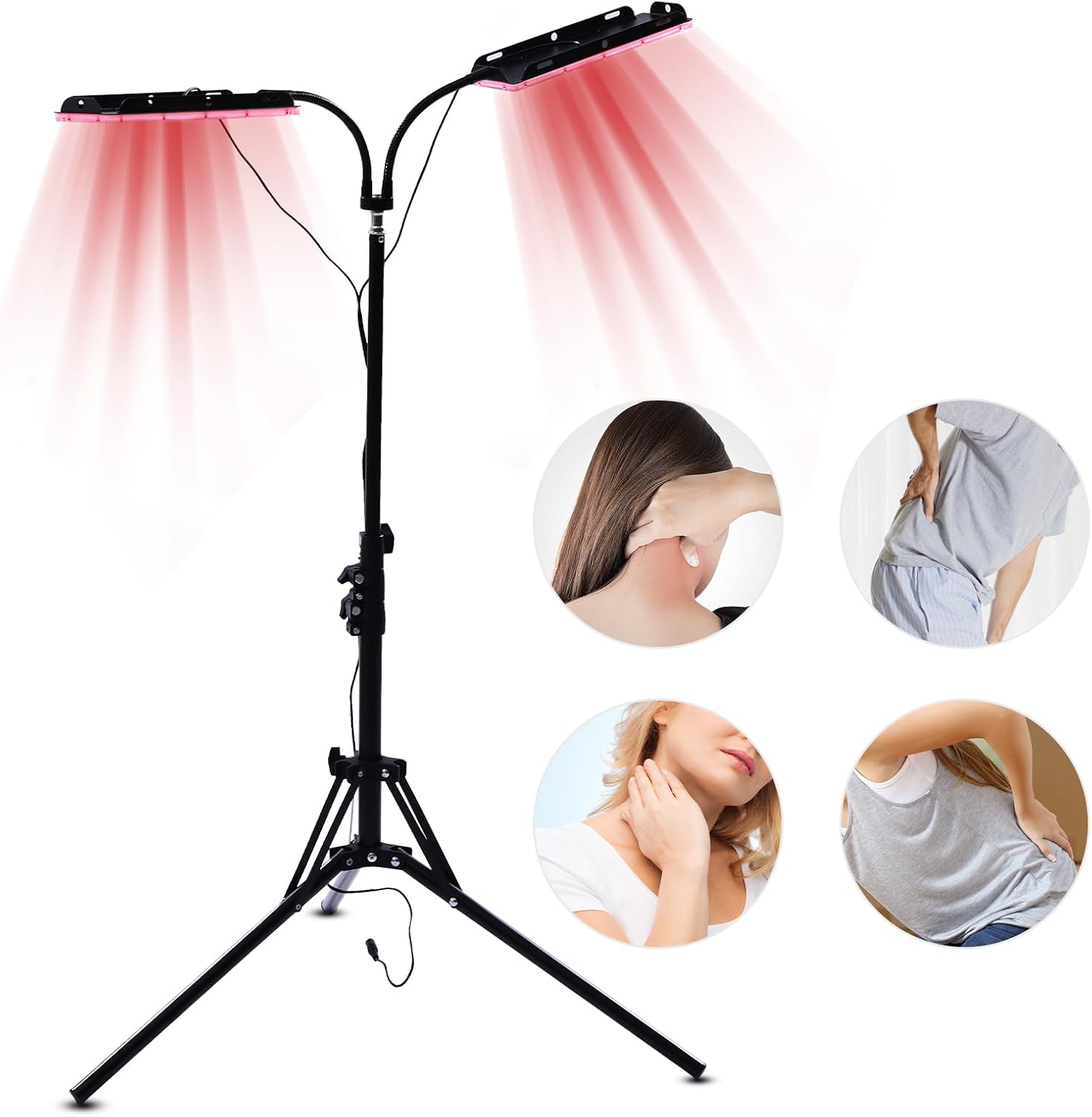 LOHISHILO 90W 240V TDP Lámpara de calor infrarrojo lejano Lámpara de terapia mineral Dispositivo de calefacción para alivio del dolor, para el
