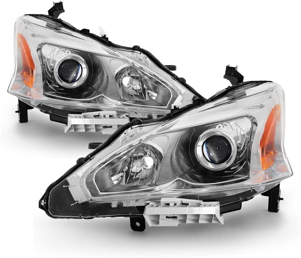 ACANII – Faros delanteros delanteros para Nissan Altima Sedan 2013 2014 2015 13-15 conductor + lado del pasajero