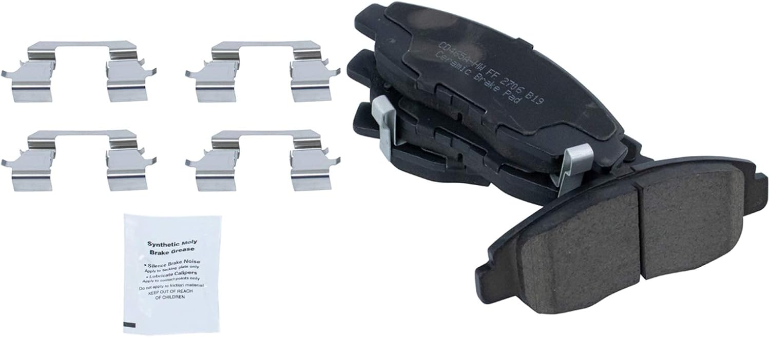 TRQ Kit de tambor y zapata de rotor recubierto de almohadilla de cerámica con fluidos compatibles con Honda