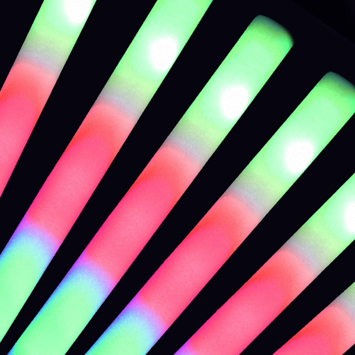 Paquete de 25 palos de luz LED personalizados para fiestas, bodas, cumpleaños, invitados, fiestas, DJ, conciertos, festivales, eventos, promociones,
