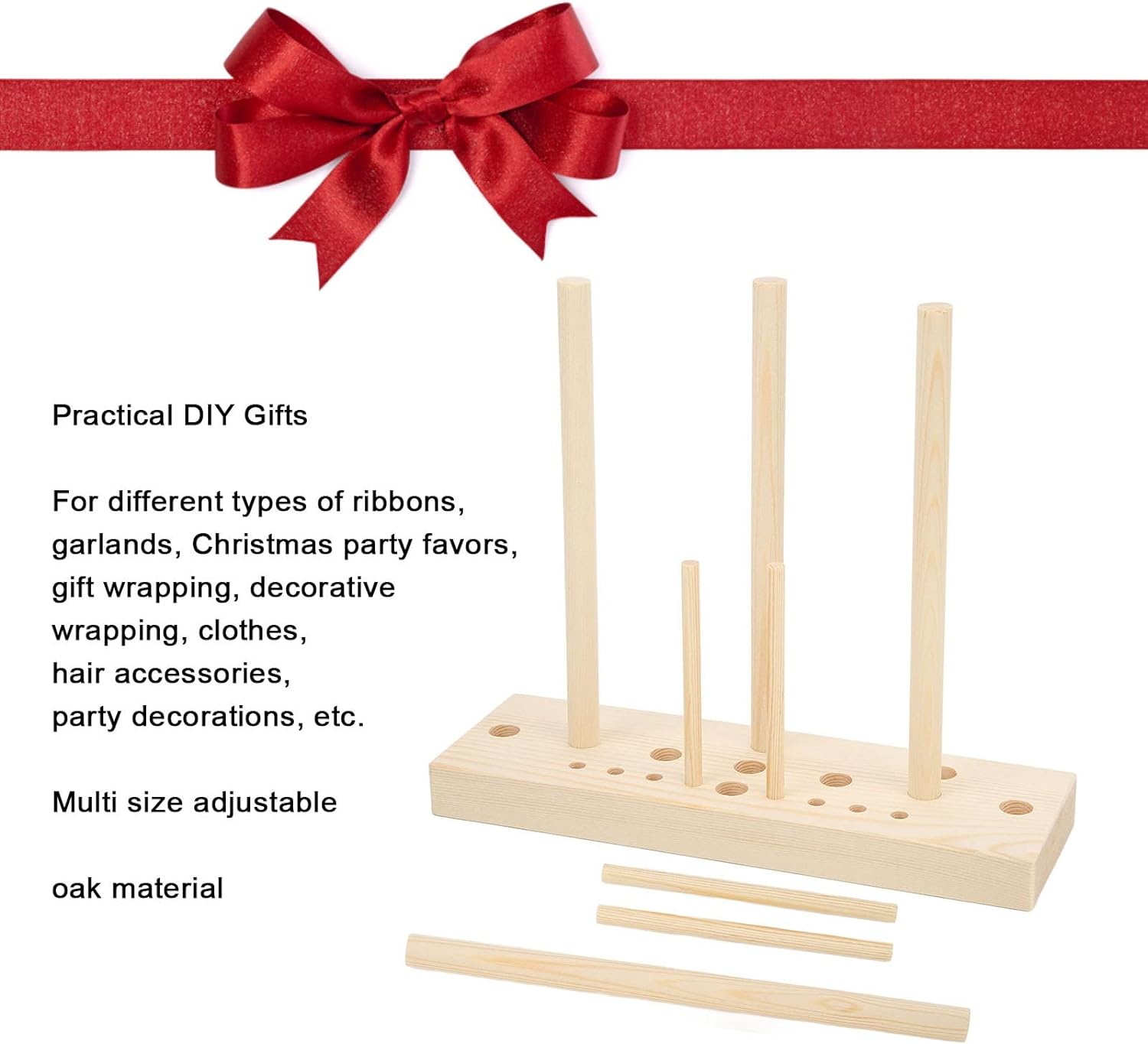 Hztyyier Bow Makers – Herramienta para hacer arcos de cinta con palos de madera para coronas, lazos, ramilletes, decoraciones de fiesta