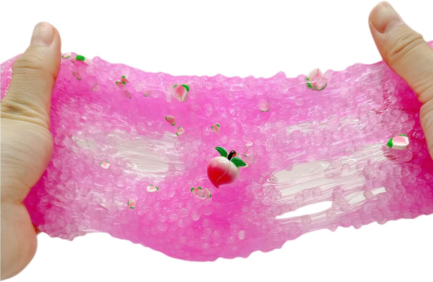 2 limos crujientes de arroz, slime brillante con pegamento, súper suave y antiadherente, juguete educativo para aliviar el estrés, regalos de