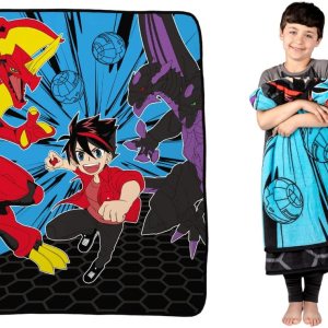 Franco Bakugan – Ropa de cama de anime para niños, manta de felpa súper suave, 46 x 60 pulgadas Franco Bakugan – Ropa de cama de anime para niños, manta de felpa súper suave, 46 x 60 pulgadas