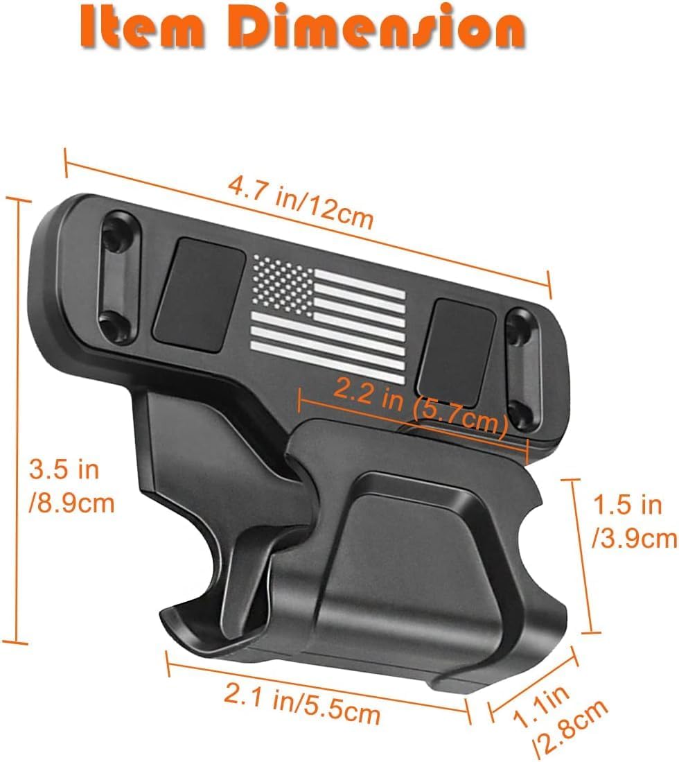 Imán de pistola, funda magnética de coche 2P con protección de gatillo, soporte magnético oculto para vehículo, camión, cajas fuertes, paredes,