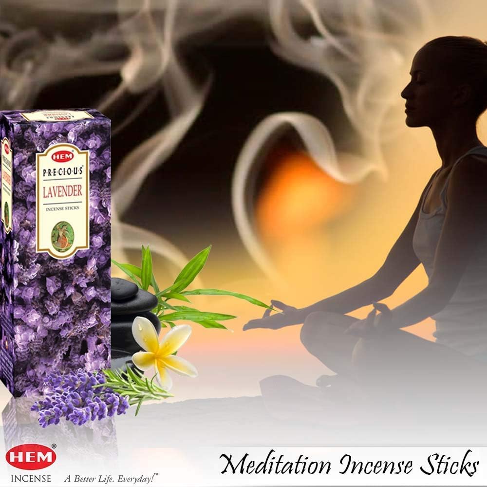 HEM Varitas de incienso de lavanda de 3.53 oz, paquete de 2 (200 GRAMOs)