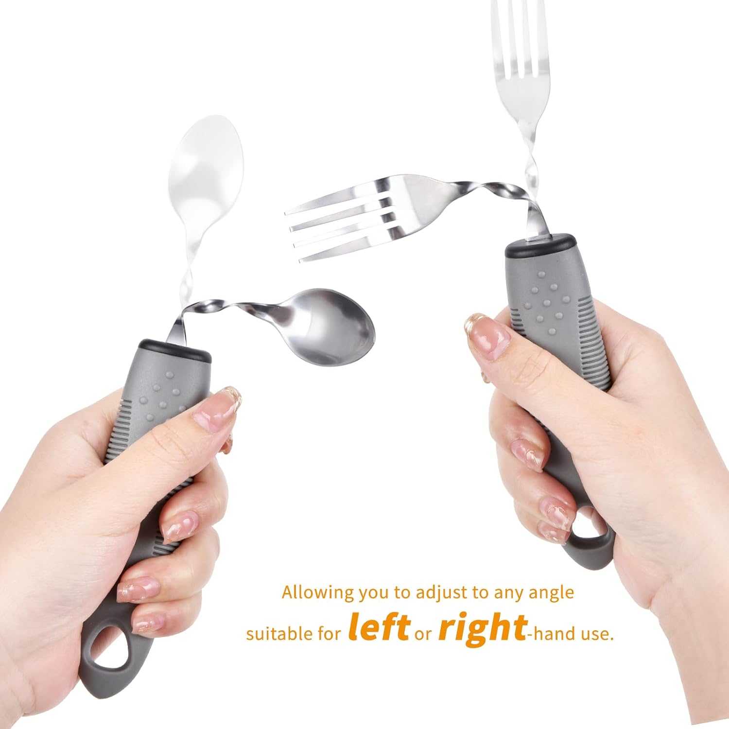Utensilios con peso para temblores de manos, cubiertos con peso para pacientes con Parkinson, manos artríticas, utensilios construidos para adultos,
