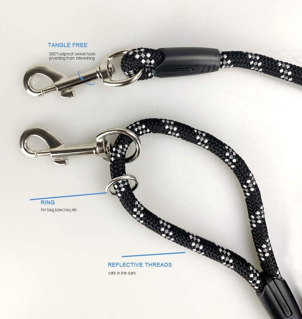Codepets Correa de cuerda larga para perro para entrenamiento de perros, de 12, 20, 30, 50 pies, correas reflectantes para perro, correas de control