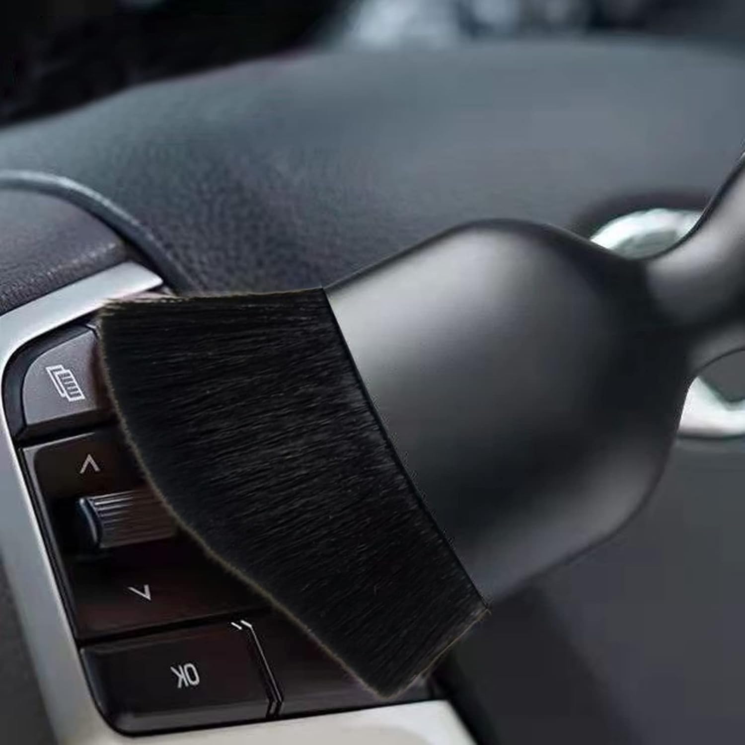 1 cepillo para detalles del automóvil, cepillo suave para limpieza del interior del automóvil, cepillo de aire acondicionado automotriz, diseño