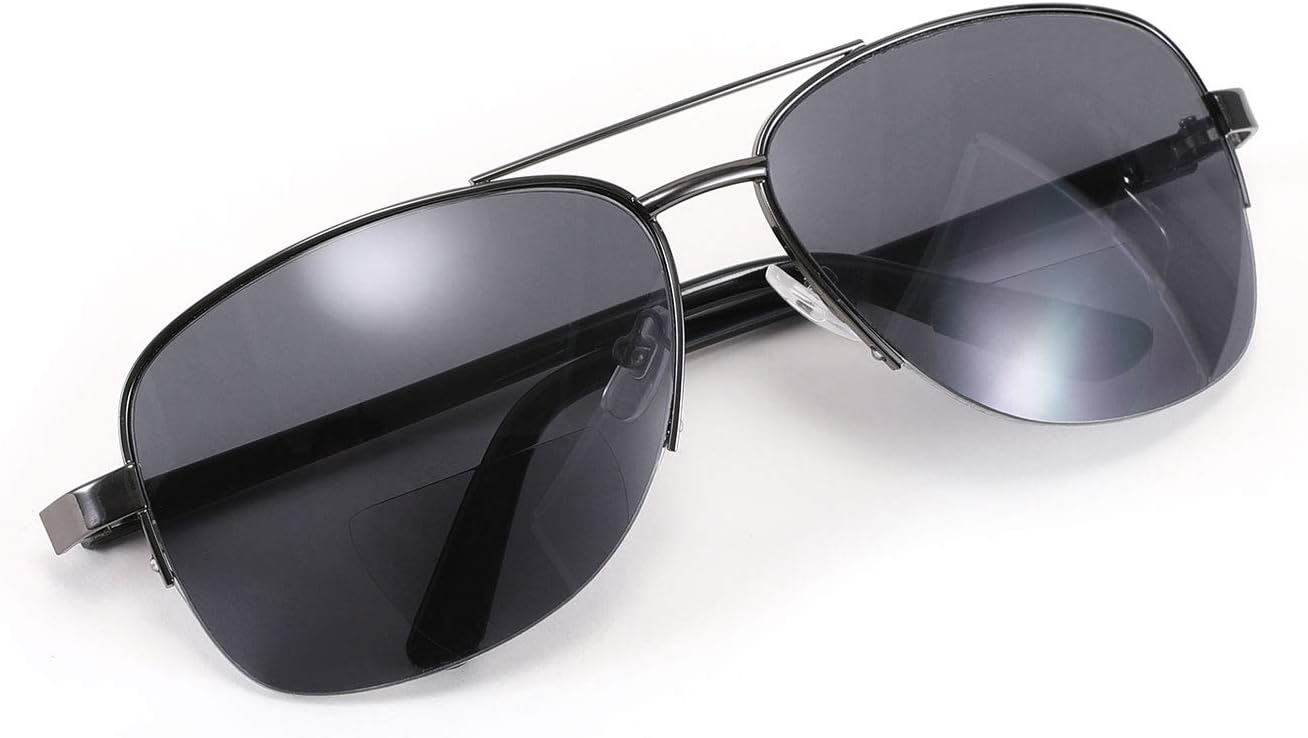 FEISEDY Lentes de sol bifocales para lectura bajo el sol B2718 para hombres y mujeres