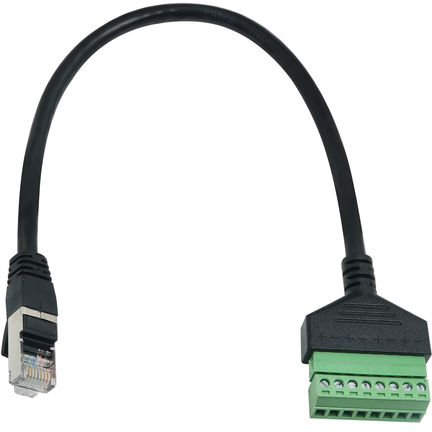 Cable adaptador sin soldadura de red macho RJ45 -20cm7.87in-RJ45 a 8P Terminal – Fijo sin tornillos de soldadura