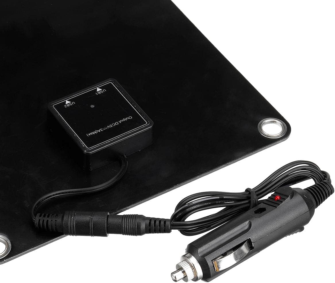 300W Panel Solar Monocristal Doble USB Sistema Solar Kit Completo Banco de Energía Placa Solar para Coche Yate RV Cargador de Batería