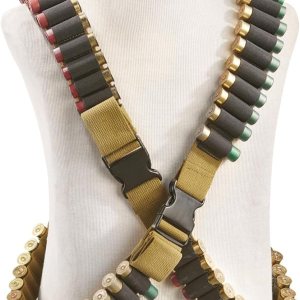 Fox Outdoor Products Cinturón de bandolier de lona de escopeta militar Fox Outdoor Products Cinturón de bandolier de lona de escopeta militar
