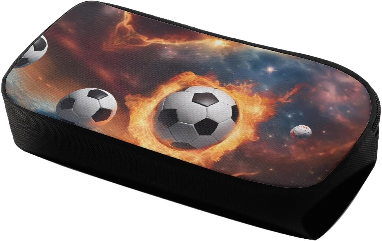 Estuche estético para niños, fútbol, baloncesto, lápices de colores para niños de 4 a 8 años, suministros de regreso a la escuela, caja organizadora