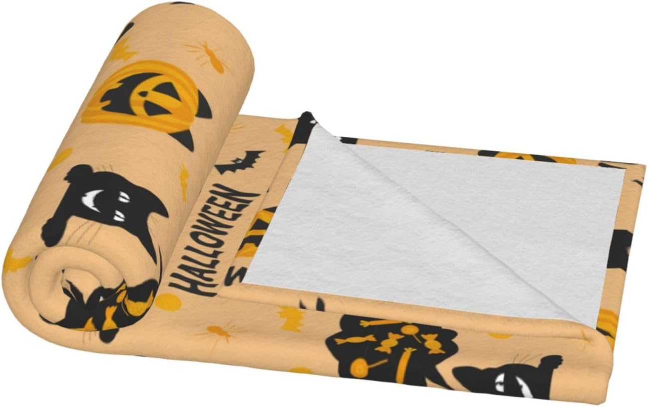 AFHYZY Manta de Halloween para mujer, suave manta de forro polar de verano, lavable, manta ligera de viaje para sofá, cama, sillón durante todas las