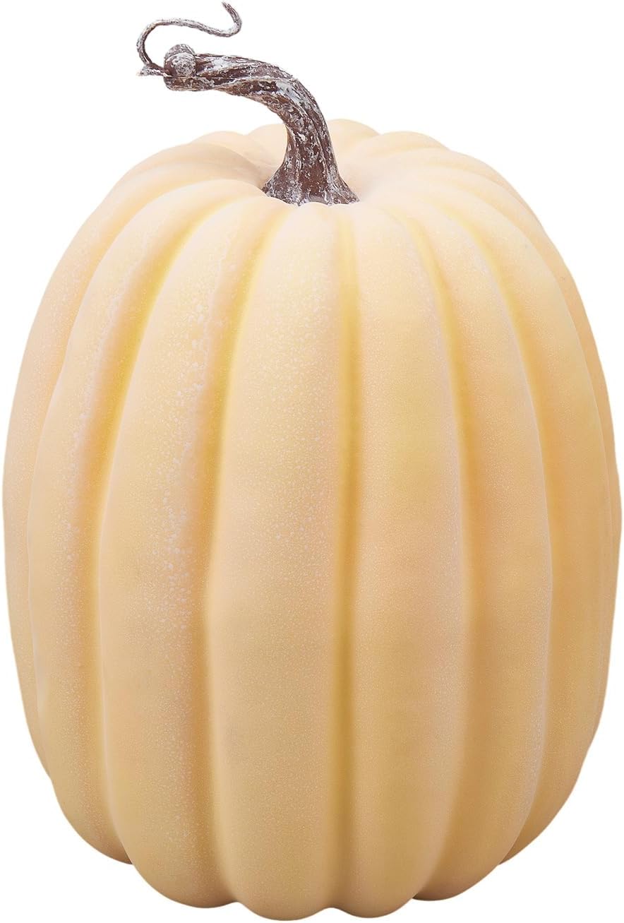 7 calabazas artificiales de Halloween de espuma, calabazas artificiales de cosecha de otoño, Acción de Gracias o decoración de Halloween (naranja