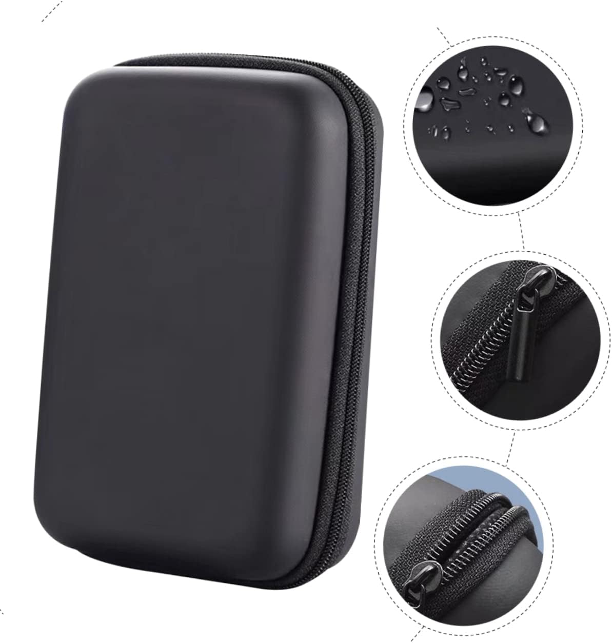 ULDIGI Bolsa de almacenamiento a prueba de golpes, bolsa para auriculares, unidad de disco duro, organizador de cables, bolsa organizadora de
