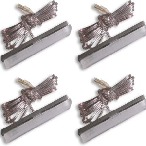 DEKOR Luz decorativa de medallón de barra para postes de cubierta, escaleras, balaustres, paredes, iluminación de bajo voltaje… (paquete de 4 DEKOR Luz decorativa de medallón de barra para postes de cubierta, escaleras, balaustres, paredes, iluminación de bajo voltaje… (paquete de 4