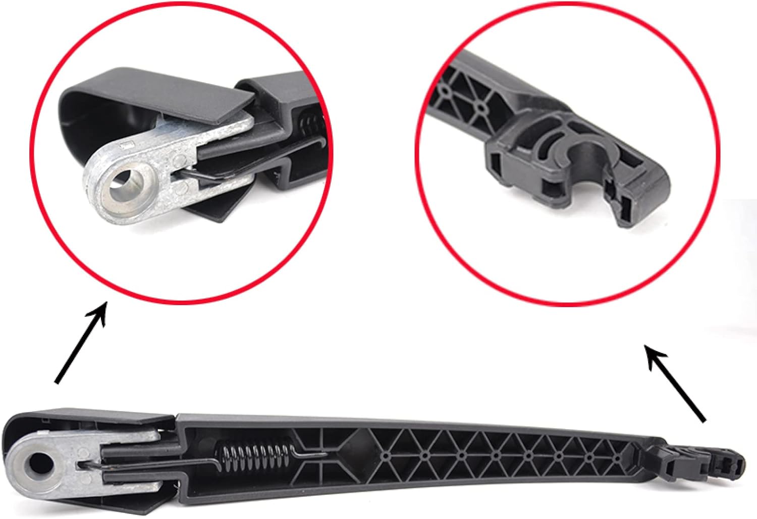 WouND Juego de limpiaparabrisas trasero, para Kia Ceed Pro Cee’d SW MK 1 Hatchback 2006-2012 para todas las estaciones de goma natural