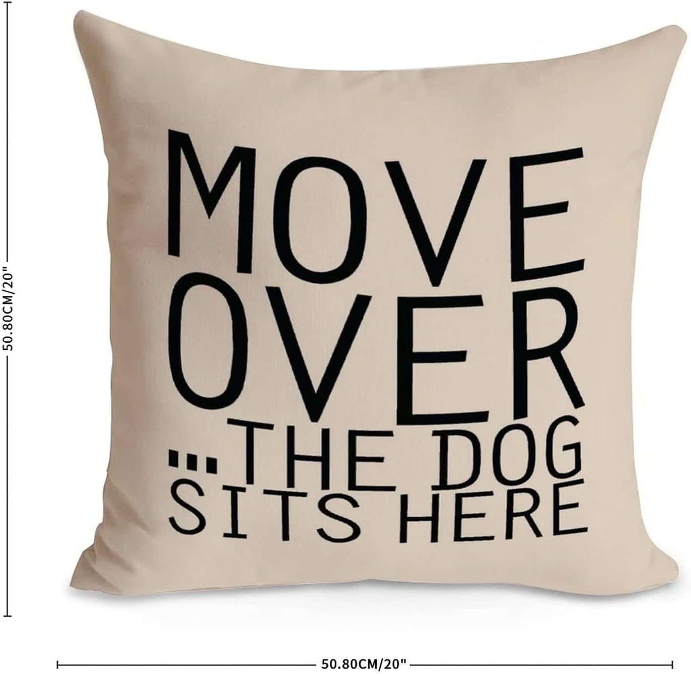 LetusZhogo Funda de almohada cuadrada de lino y algodón de 20 x 20 pulgadas, funda de almohada decorativa moderna y moderna para decoración del