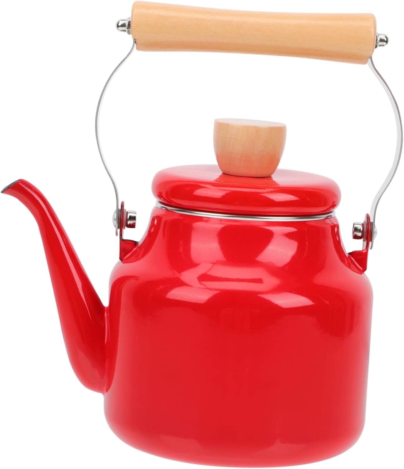 Olla de café esmaltada de acero inoxidable cafetera retro cafetera de acero inoxidable jarra de agua de acero inoxidable hervidor de agua de esmalte