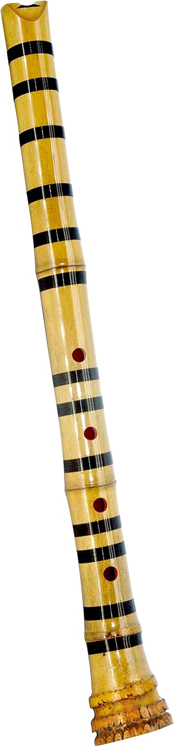Flauta pentatónica japonesa Zen Shakuhachi con raíz de campana natural. KINKO-ryu de 1.8 pies. Calidad profesional, toca todas las ocatavas. Bueno