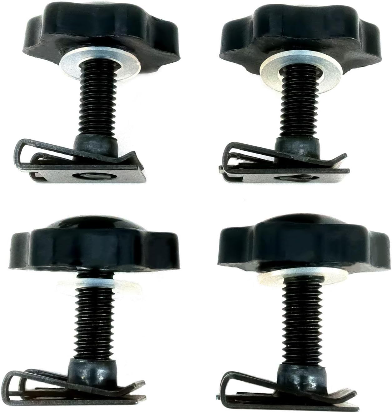 Americruise – Cerraduras negras para alforjas de motocicleta, tornillos antirrobo para alforja para Harley Davidson Touring Street Glide Electra