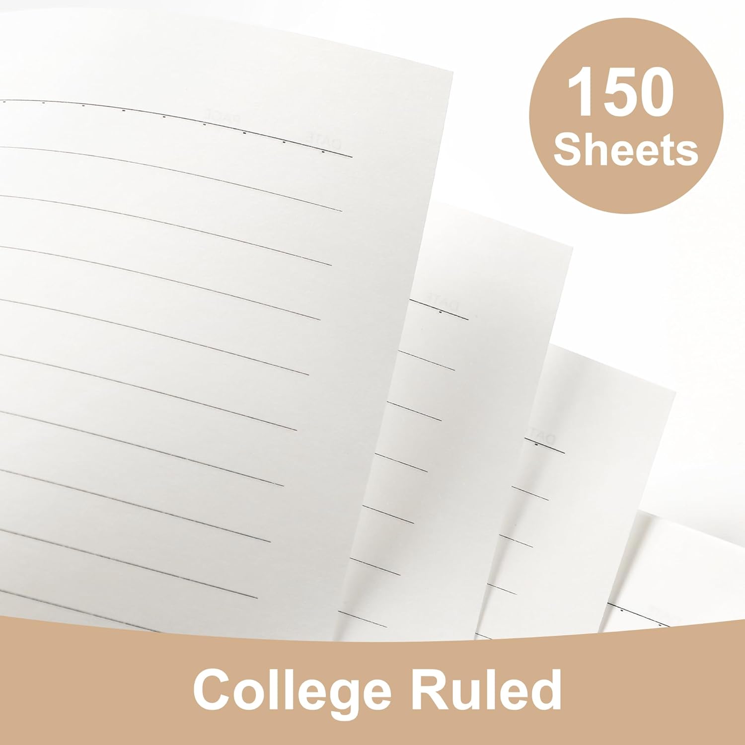 Yoment Cuaderno pequeño en espiral, 300 páginas, cuadernos en espiral de tapa dura, cuaderno de 5.5 x 7.5 pulgadas, cuaderno de rayas