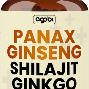 agobi Suplemento de Panax Ginseng de 1000 mg con Shilajit y Ginkgo – 210 cápsulas veganas – Fórmula súper concentrada para producción de energía, agobi Suplemento de Panax Ginseng de 1000 mg con Shilajit y Ginkgo – 210 cápsulas veganas – Fórmula súper concentrada para producción de energía,