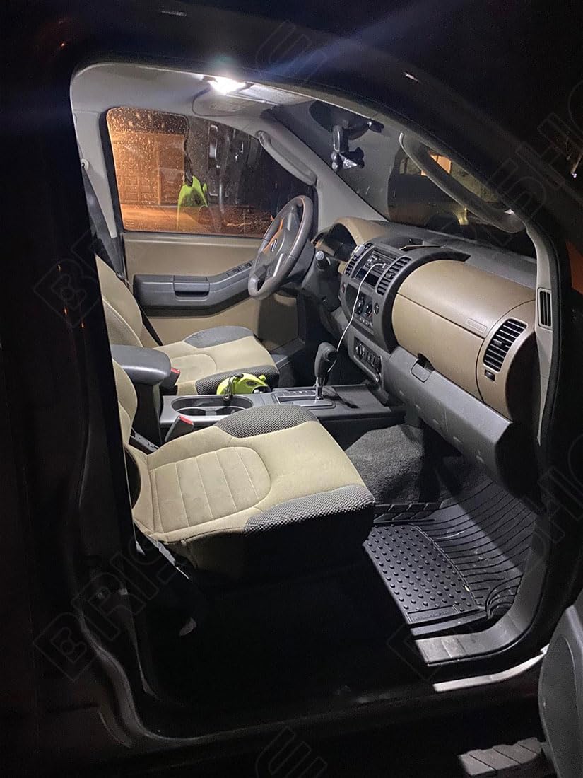 Kit de luces LED blancas para interiores Nissan TitanTitan XD 2016 2017 2018 2019 2020 2021 2022 Super Bright 6000K LED paquete de bombillas