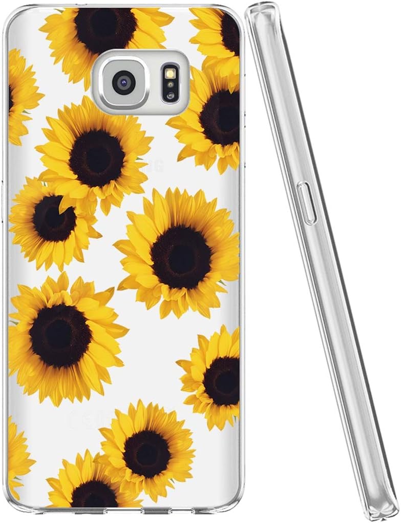 Funda para Samsung Galaxy S7, funda transparente para niñas y mujeres, TPU suave a prueba de golpes, funda protectora transparente para Samsung