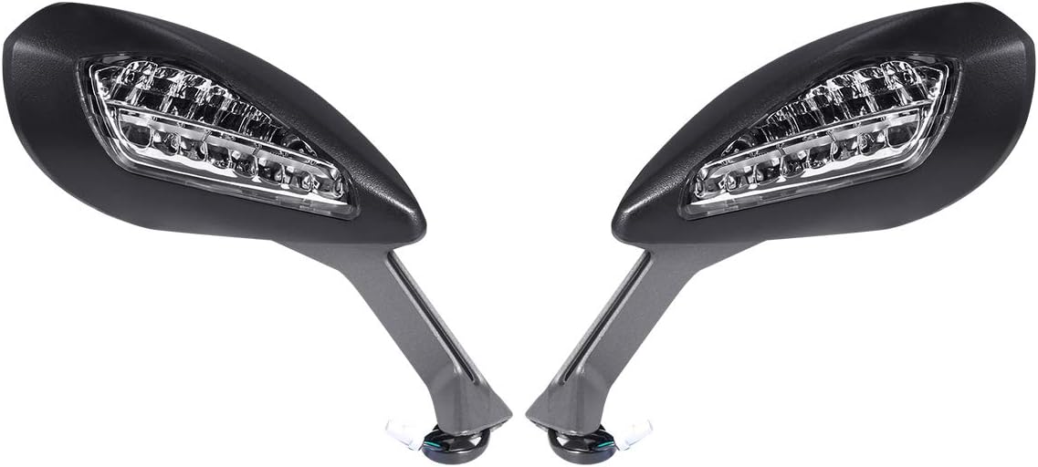 XMT-MOTO Espejos retrovisores con luces direccionales para Ducati 1299 Panigale S 2015-2016, Ducati 959 S Panigale 2016