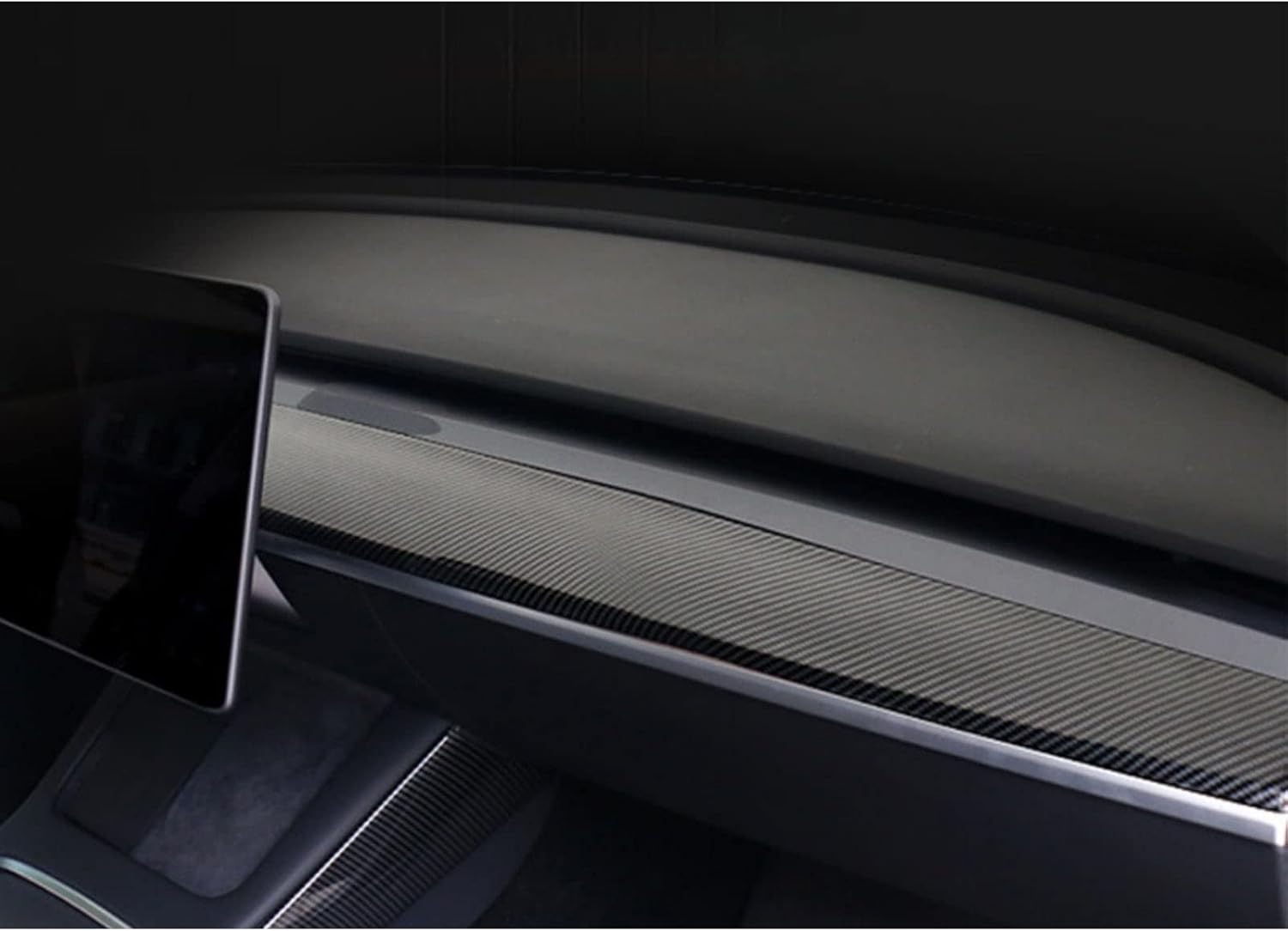 Xotic Tech Set – Kit combinado de panel de tablero interior + cubierta de moldura de puerta, patrón de fibra de carbono mate, compatible con Tesla